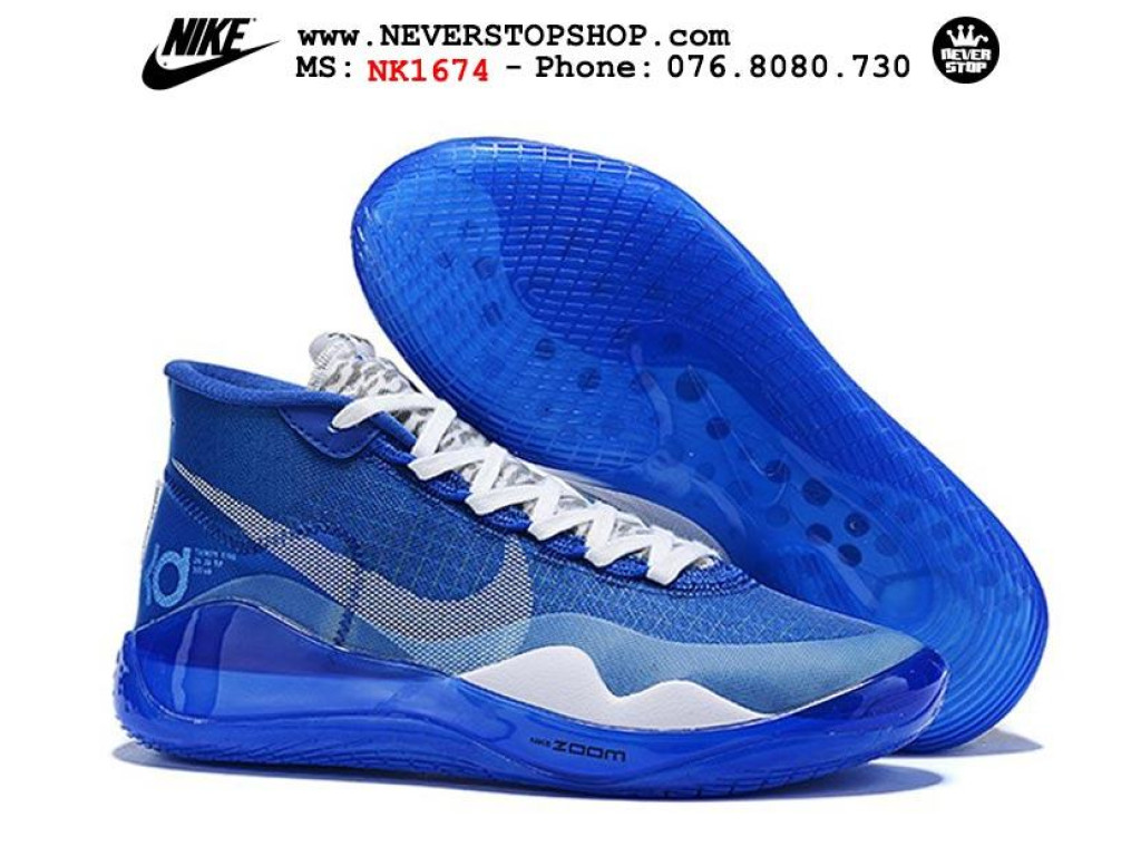 Giày Nike KD 12 Royal Blue nam nữ hàng chuẩn sfake replica 1:1 real chính hãng giá rẻ tốt nhất tại NeverStopShop.com HCM
