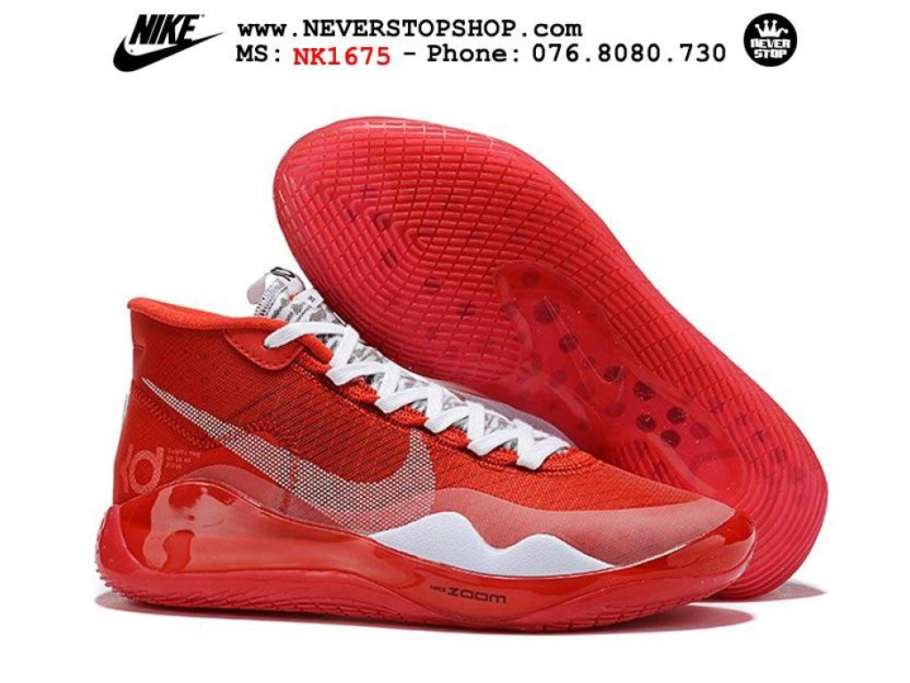 Giày Nike KD 12 Red nam nữ hàng chuẩn sfake replica 1:1 real chính hãng giá rẻ tốt nhất tại NeverStopShop.com HCM
