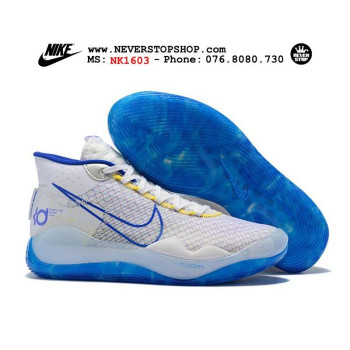 Nike KD 12 Warriors White Blue