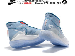 Giày Nike KD 12 White Blue nam nữ hàng chuẩn sfake replica 1:1 real chính hãng giá rẻ tốt nhất tại NeverStopShop.com HCM