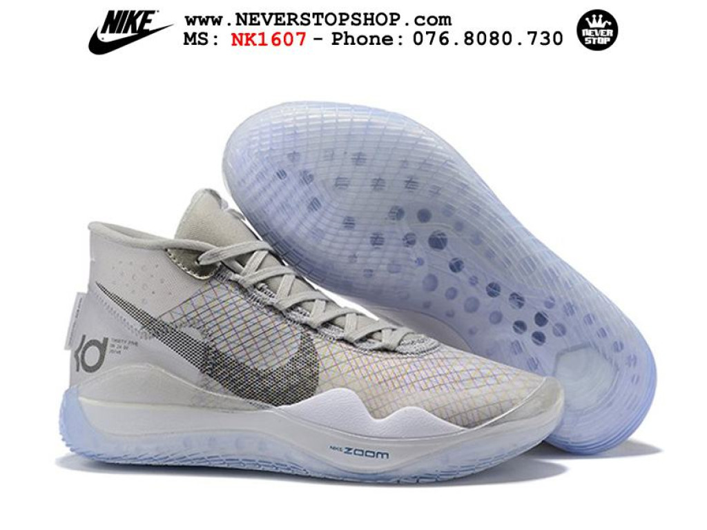 Giay bong r NIKE KD 12 WOLF GREY hang ch t chu n