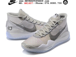 Giày Nike KD 12 Wolf Grey nam nữ hàng chuẩn sfake replica 1:1 real chính hãng giá rẻ tốt nhất tại NeverStopShop.com HCM