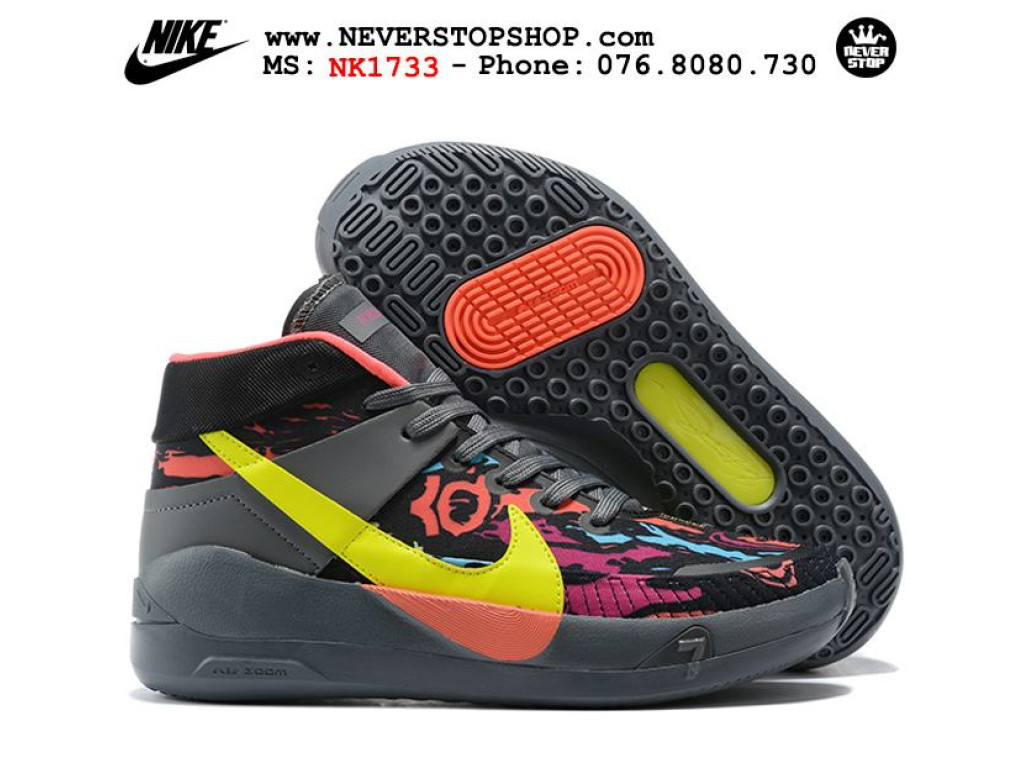 Giày Nike KD 13 Đen Cam Vàng hàng chuẩn sfake replica 1:1 real chính hãng giá rẻ tốt nhất tại NeverStopShop.com HCM