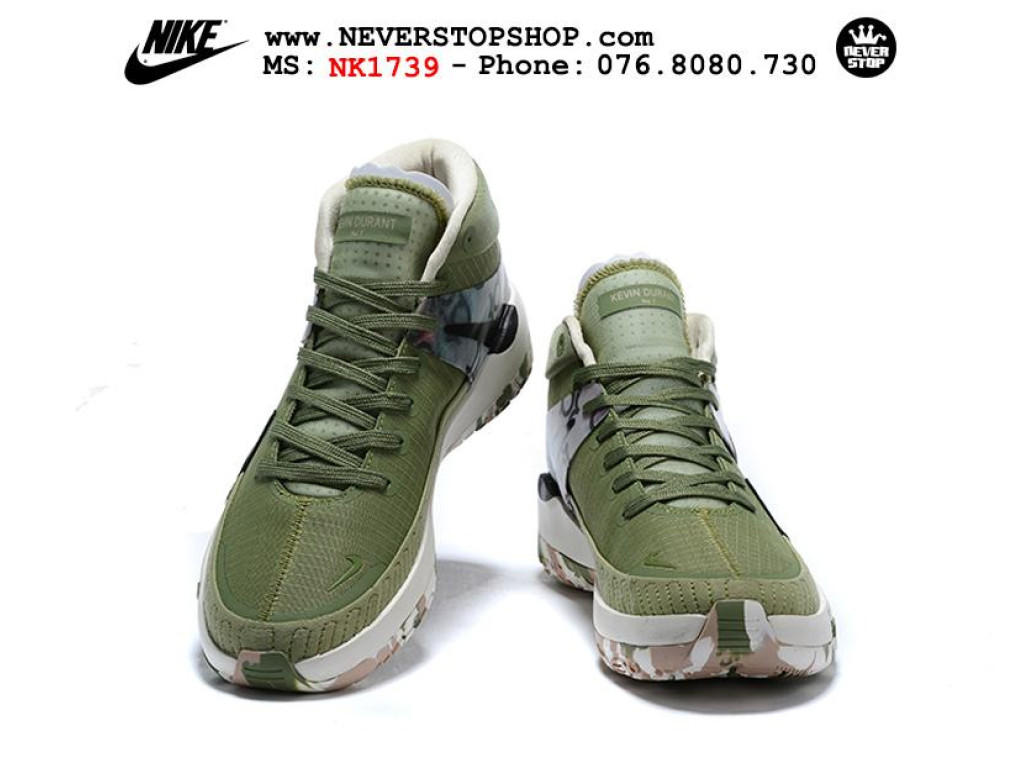 Giày Nike KD 13 Xanh lá Camo hàng chuẩn sfake replica 1:1 real chính hãng giá rẻ tốt nhất tại NeverStopShop.com HCM