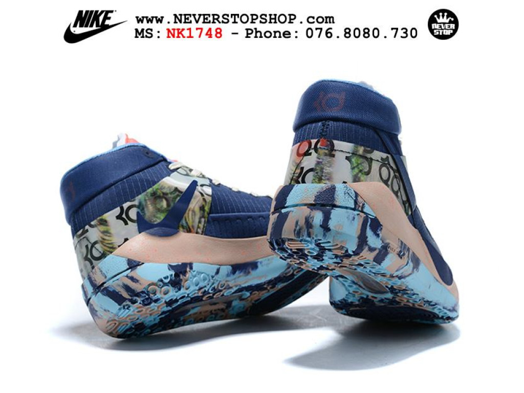 Giày Nike KD 13 Xanh Hồng hàng chuẩn sfake replica 1:1 real chính hãng giá rẻ tốt nhất tại NeverStopShop.com HCM