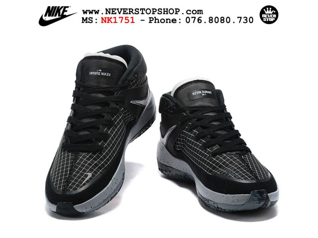 Giày Nike KD 13 Đen Xám hàng chuẩn sfake replica 1:1 real chính hãng giá rẻ tốt nhất tại NeverStopShop.com HCM