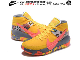 Giày Nike KD 13 Vàng Xám hàng chuẩn sfake replica 1:1 real chính hãng giá rẻ tốt nhất tại NeverStopShop.com HCM