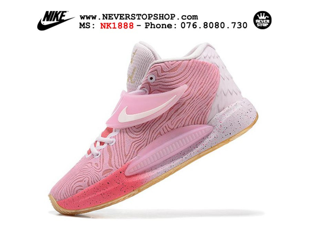 Giày thể thao Nike KD 14 Hồng Trắng nam sfake replica 1:1 real chính hãng giá rẻ tốt nhất tại NeverStopShop.com HCM