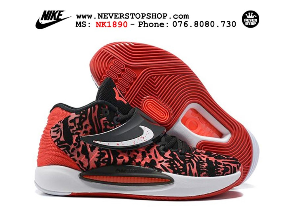 Giày thể thao Nike KD 14 Đen Đỏ nam sfake replica 1:1 real chính hãng giá rẻ tốt nhất tại NeverStopShop.com HCM