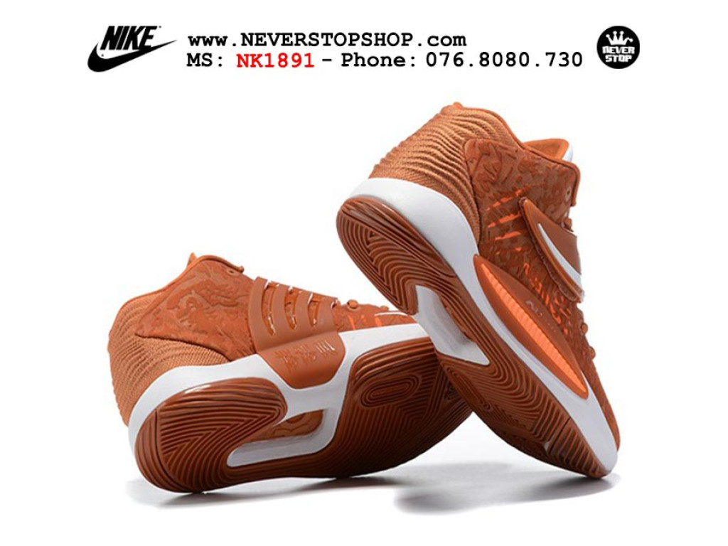 Giày thể thao Nike KD 14 Nâu Trắng nam sfake replica 1:1 real chính hãng giá rẻ tốt nhất tại NeverStopShop.com HCM