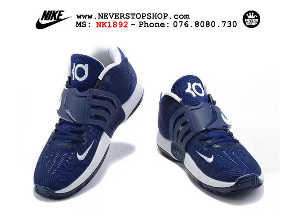 Giày thể thao Nike KD 14 Xanh Đen Trắng nam sfake replica 1:1 real chính hãng giá rẻ tốt nhất tại NeverStopShop.com HCM