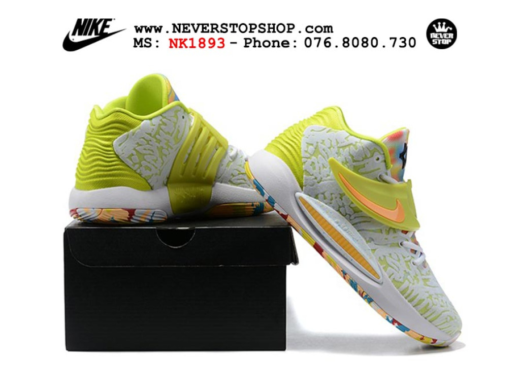 Giày thể thao Nike KD 14 Xanh Lá Trắng nam sfake replica 1:1 real chính hãng giá rẻ tốt nhất tại NeverStopShop.com HCM