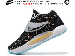 Giày thể thao Nike KD 14 Đen Trắng Xanh nam sfake replica 1:1 real chính hãng giá rẻ tốt nhất tại NeverStopShop.com HCM