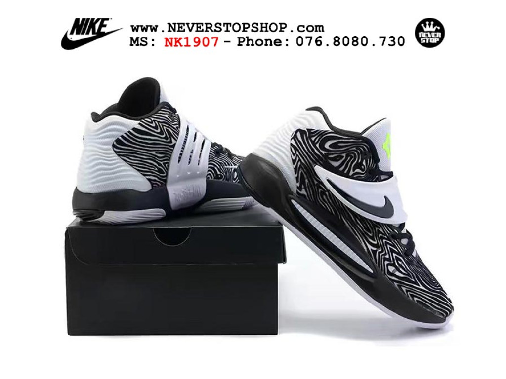 Giày thể thao Nike KD 14 Đen Trắng nam sfake replica 1:1 real chính hãng giá rẻ tốt nhất tại NeverStopShop.com HCM
