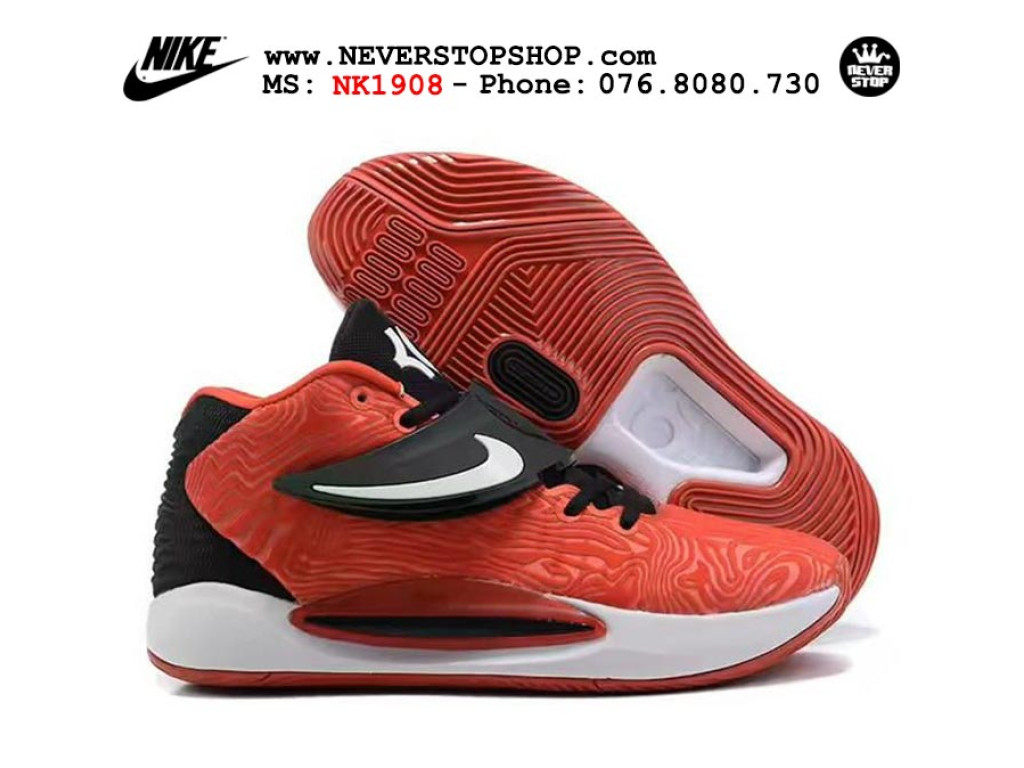 Giày thể thao Nike KD 14 Đỏ Trắng nam sfake replica 1:1 real chính hãng giá rẻ tốt nhất tại NeverStopShop.com HCM