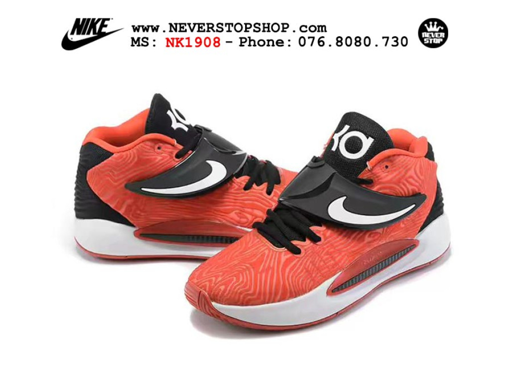 Giày thể thao Nike KD 14 Đỏ Trắng nam sfake replica 1:1 real chính hãng giá rẻ tốt nhất tại NeverStopShop.com HCM