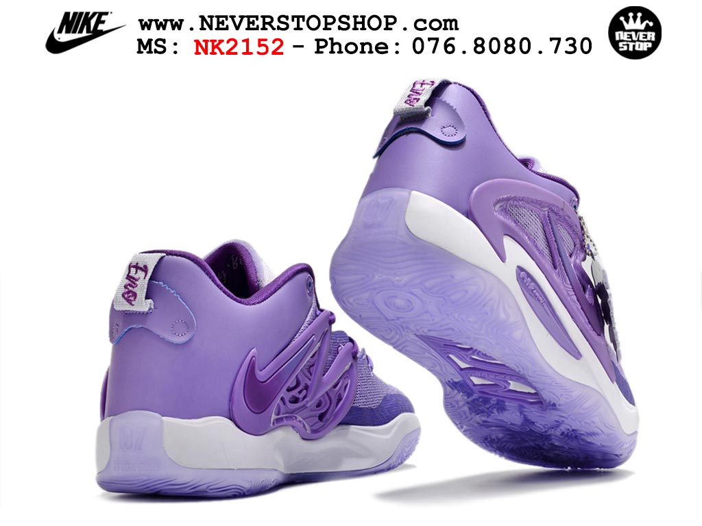 Giày bóng rổ nam Nike KD 15 Tím Trắng sfake replica 1:1 authentic chính hãng giá rẻ tốt HCM
