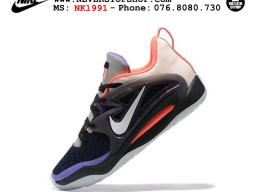 Giày bóng rổ nam Nike KD 15 Tím Đen Trắng sfake replica 1:1 authentic chính hãng giá rẻ tốt HCM