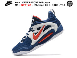 Giày bóng rổ nam Nike KD 15 Xanh Dương Đỏ sfake replica 1:1 authentic chính hãng giá rẻ tốt HCM