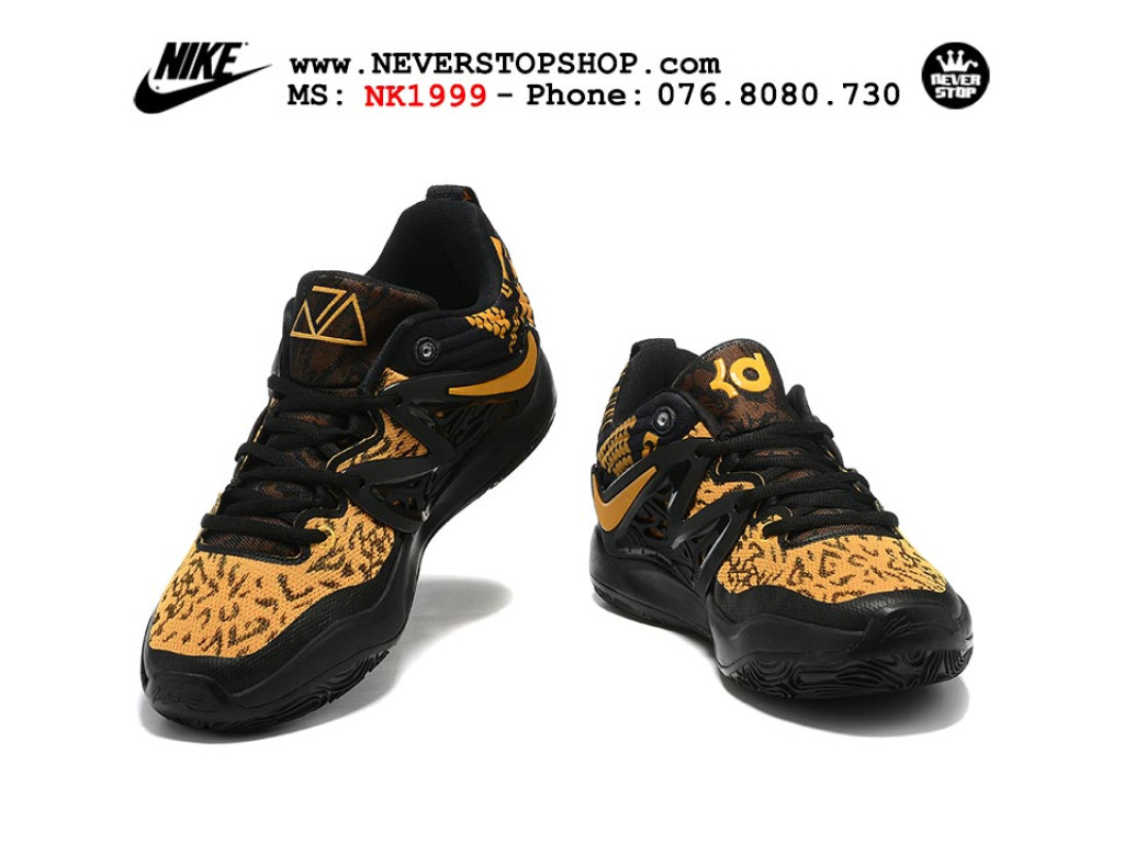 Giày bóng rổ nam Nike KD 15 Đen Vàng sfake replica 1:1 authentic chính hãng giá rẻ tốt HCM