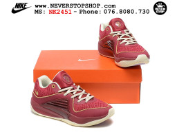 Giày bóng rổ cổ thấp Nike KD 16 Đỏ Trắng bản đẹp replica 1:1 like authentic chính hãng real giá rẻ tốt HCM 