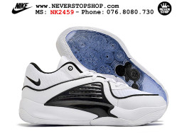 Giày bóng rổ cổ thấp Nike KD 16 Trắng Đen bản đẹp replica 1:1 like authentic chính hãng real giá rẻ tốt HCM 