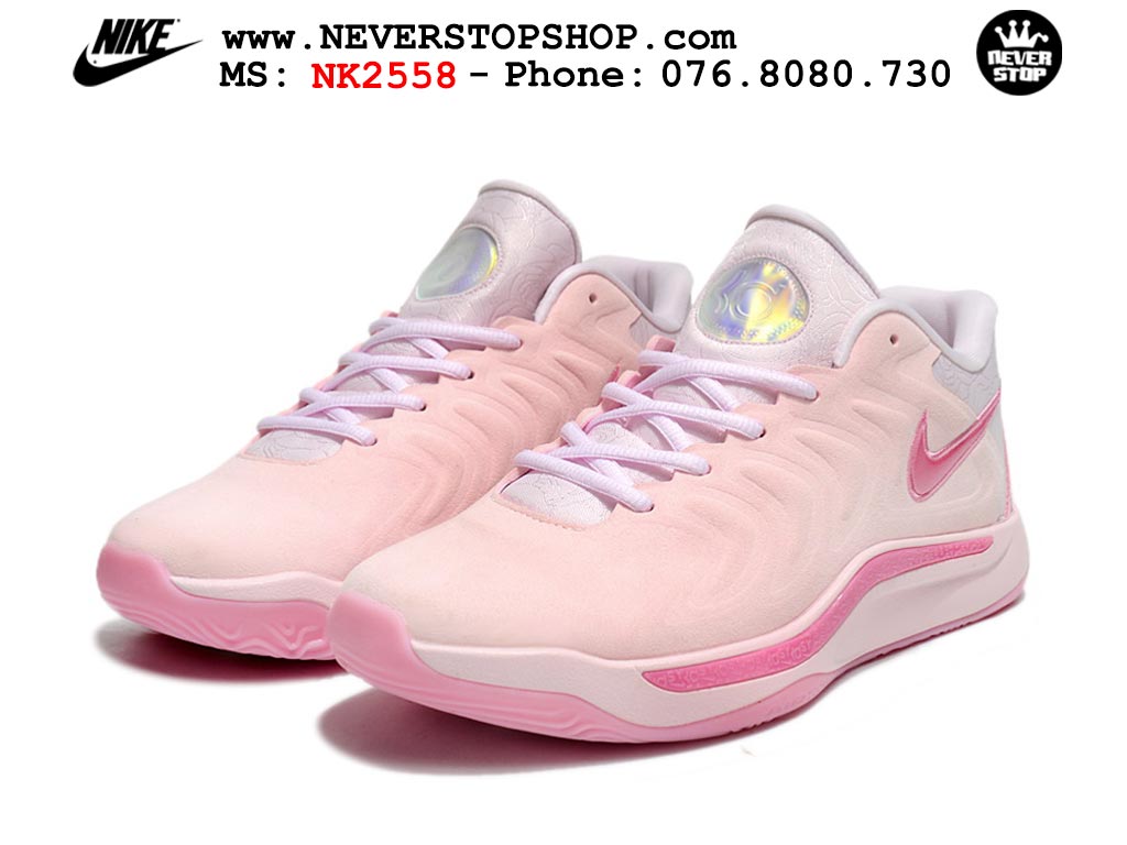 Giày bóng rổ cổ thấp Nike KD 17 Hồng tích hợp full Air Zoom bản đẹp replica 1:1 like authentic chính hãng real giá rẻ tốt HCM