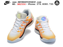 Giày bóng rổ cổ thấp Nike KD 17 Trắng Cam tích hợp full Air Zoom bản đẹp replica 1:1 like authentic chính hãng real giá rẻ tốt HCM