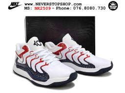 Giày bóng rổ cổ thấp Nike KD 17 Trắng Đỏ tích hợp full Air Zoom bản đẹp replica 1:1 like authentic chính hãng real giá rẻ tốt HCM