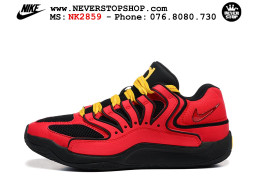 Giày bóng rổ cổ thấp Nike KD 18 Đỏ Đen mẫu mới best batch replica 1:1 like authentic chính hãng real giá rẻ tốt HCM
