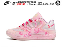 Giày bóng rổ KD 18 Hồng Trắng nam nữ cổ thấp Kevin Durant chuyên outdoor giá tốt tại NeverStop Basketball Sneakers Shop Ho Chi Minh Giày bóng rổ cổ thấp Nike KD 18 Hồng Trắng mẫu mới best batch replica 1:1 like authentic chính hãng real giá rẻ tốt HCM