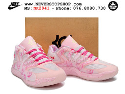 Giày bóng rổ KD 18 Hồng Trắng nam nữ cổ thấp Kevin Durant chuyên outdoor giá tốt tại NeverStop Basketball Sneakers Shop Ho Chi Minh Giày bóng rổ cổ thấp Nike KD 18 Hồng Trắng mẫu mới best batch replica 1:1 like authentic chính hãng real giá rẻ tốt HCM