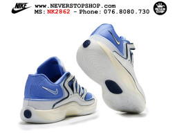 Giày bóng rổ cổ thấp Nike KD 18 Trắng Xanh Da Trời mẫu mới best batch replica 1:1 like authentic chính hãng real giá rẻ tốt HCM