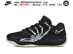 Giày bóng rổ cổ thấp Nike KD 18 Đen Trắng mẫu mới best batch replica 1:1 like authentic chính hãng real giá rẻ tốt HCM