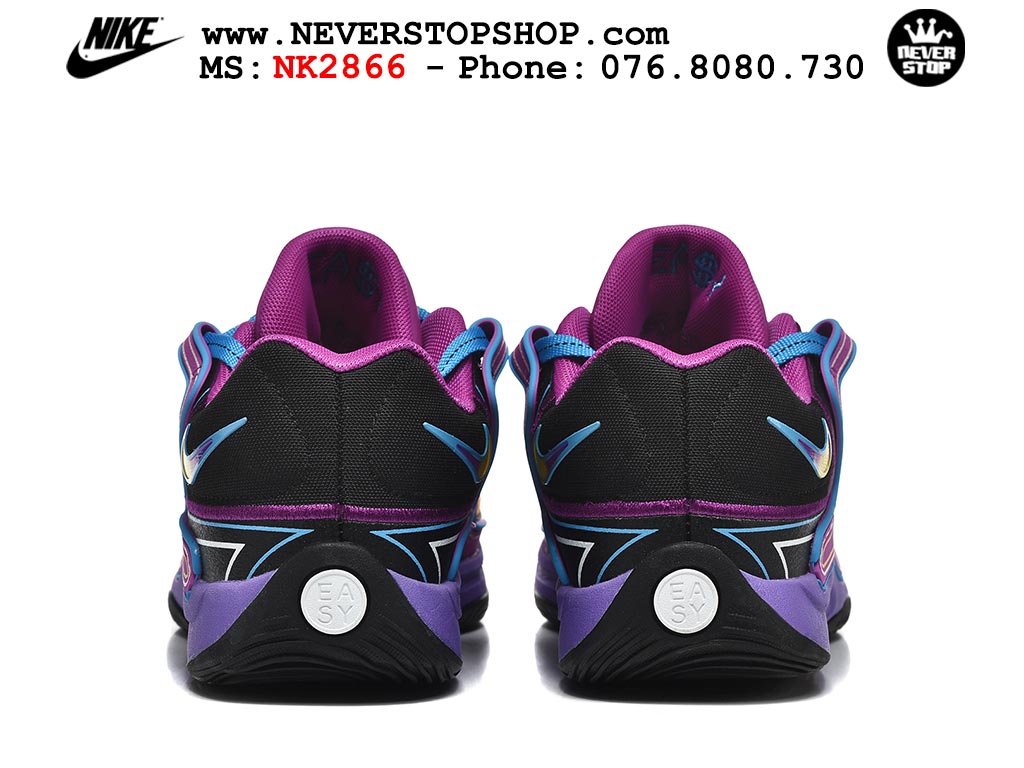 Giày bóng rổ cổ thấp Nike KD 18 Tím Đen mẫu mới best batch replica 1:1 like authentic chính hãng real giá rẻ tốt HCM