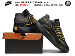 Giày bóng rổ cổ thấp Nike KD 18 Đen Vàng mẫu mới best batch replica 1:1 like authentic chính hãng real giá rẻ tốt HCM