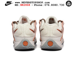 Giày bóng rổ cổ thấp Nike KD 18 Trắng Cam mẫu mới best batch replica 1:1 like authentic chính hãng real giá rẻ tốt HCM