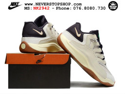 Giày bóng rổ cổ thấp Nike KD 18 Trắng Tím mẫu mới best batch replica 1:1 like authentic chính hãng real giá rẻ tốt HCM