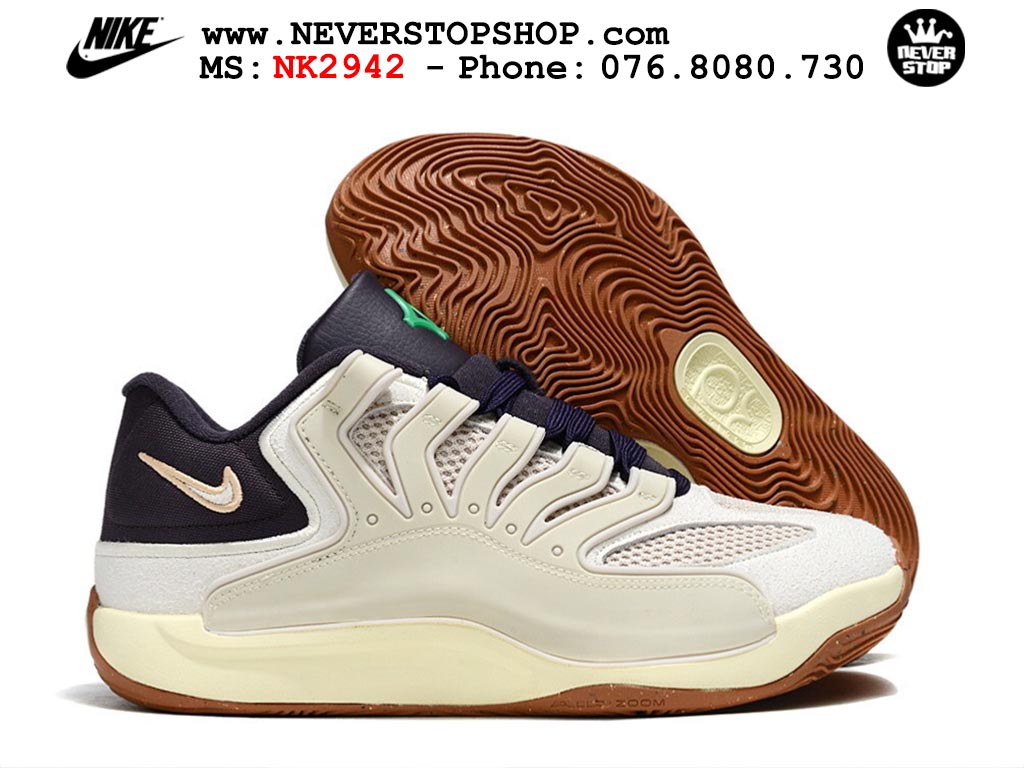 Giày bóng rổ cổ thấp Nike KD 18 Trắng Tím mẫu mới best batch replica 1:1 like authentic chính hãng real giá rẻ tốt HCM