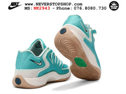 Giày bóng rổ KD 18 Xanh Ngọc Trắng nam nữ cổ thấp Kevin Durant chuyên outdoor giá tốt tại NeverStop Basketball Sneakers Shop Ho Chi Minh Giày bóng rổ cổ thấp Nike KD 18 Xanh Ngọc Trắng mẫu mới best batch replica 1:1 like authentic chính hãng real giá rẻ tốt HCM