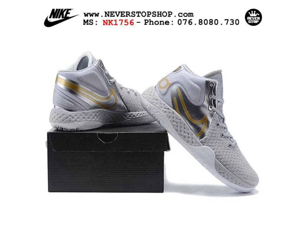 Giày Nike KD Trey 5 VIII Xám Bạc hàng chuẩn sfake replica 1:1 real chính hãng giá rẻ tốt nhất tại NeverStopShop.com HCM