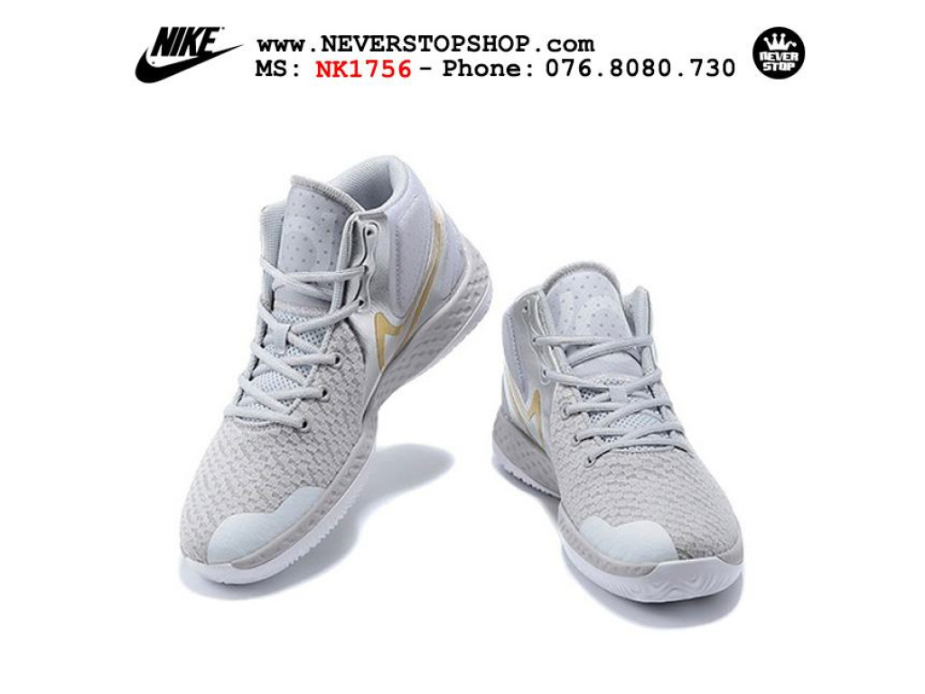 Giày Nike KD Trey 5 VIII Xám Bạc hàng chuẩn sfake replica 1:1 real chính hãng giá rẻ tốt nhất tại NeverStopShop.com HCM