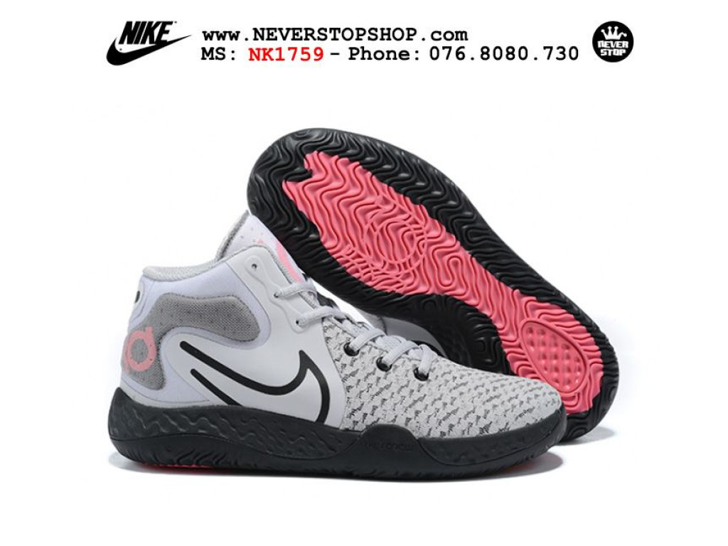 Giày Nike KD Trey 5 VIII Xám Đen hàng chuẩn sfake replica 1:1 real chính hãng giá rẻ tốt nhất tại NeverStopShop.com HCM