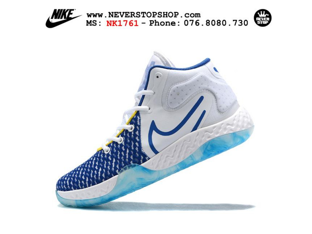 Giày Nike KD Trey 5 VIII Xanh Trắng hàng chuẩn sfake replica 1:1 real chính hãng giá rẻ tốt nhất tại NeverStopShop.com HCM