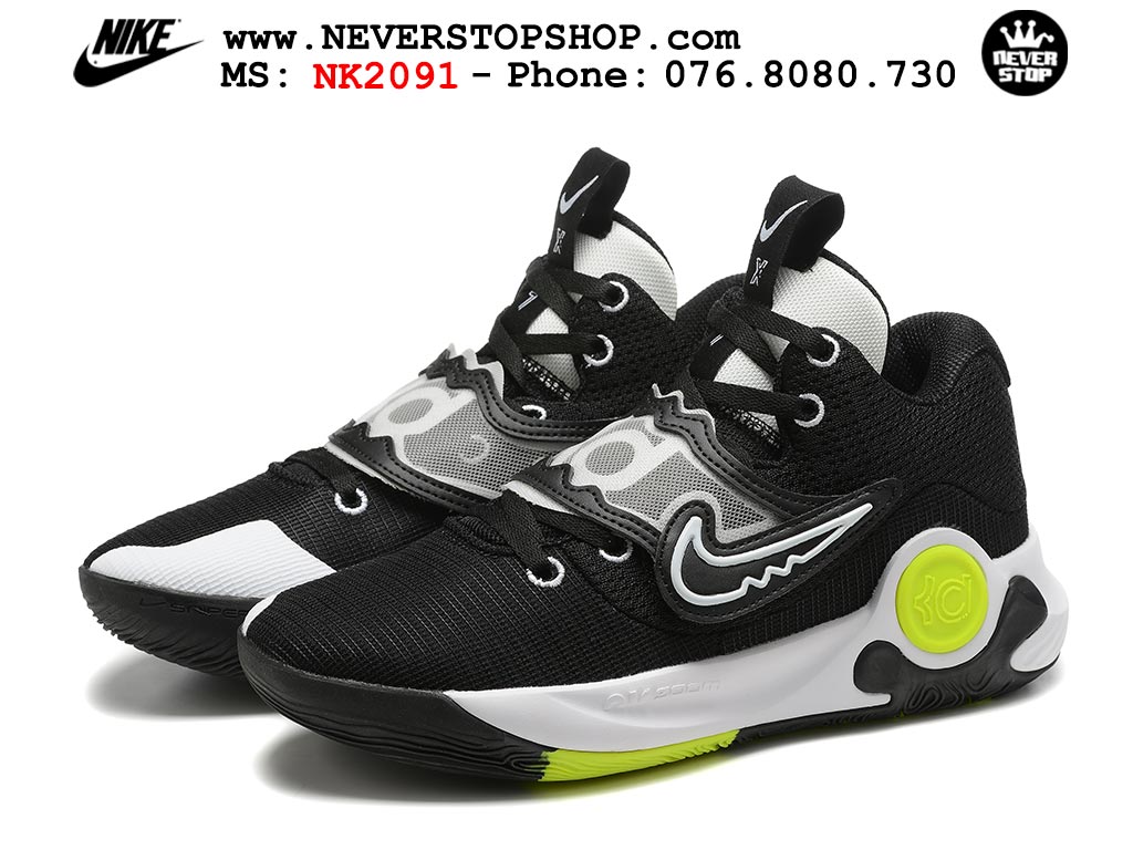 Giày bóng rổ nam Nike KD Trey 5 X Đen Xanh Neon sfake Replica 1:1 authentic chính hãng giá rẻ tốt HCM