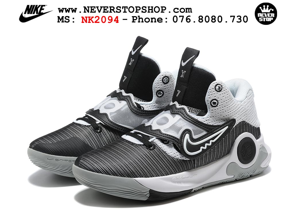 Giày bóng rổ nam Nike KD Trey 5 X Xám Trắng sfake Replica 1:1 authentic chính hãng giá rẻ tốt HCM