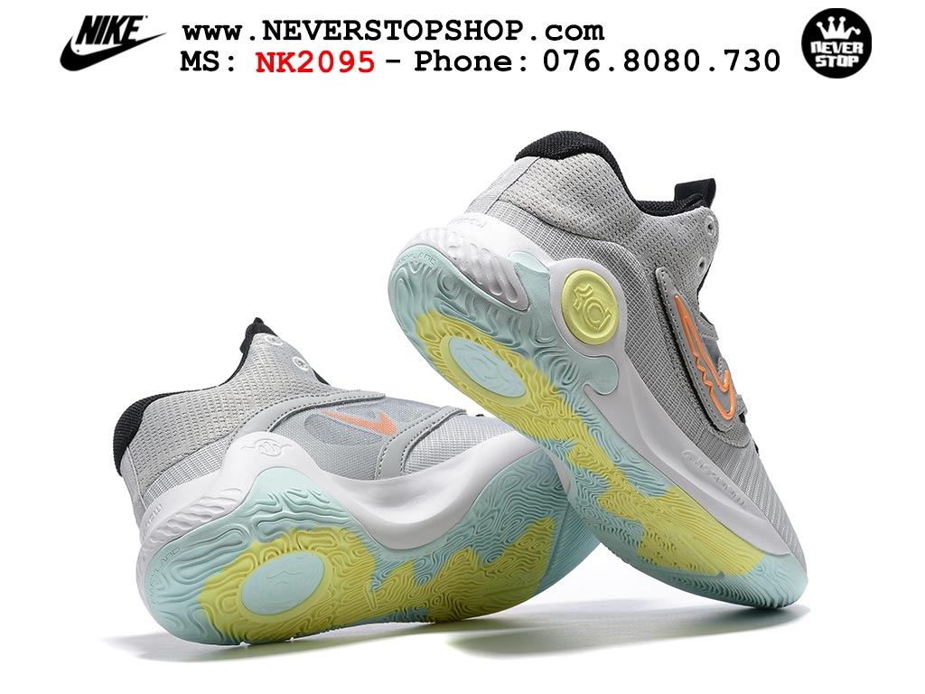 Giày bóng rổ nam Nike KD Trey 5 X Xám Vàng sfake Replica 1:1 authentic chính hãng giá rẻ tốt HCM