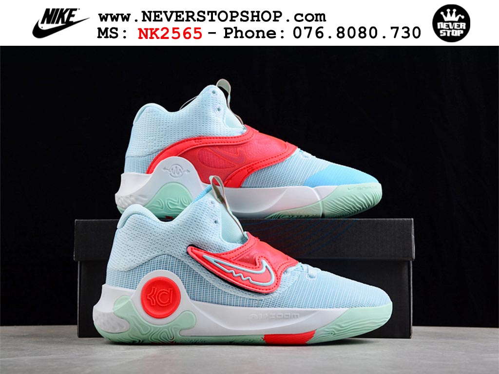 Giày bóng rổ nam Nike KD Trey 5 X Xanh Dương Đỏ sfake Replica 1:1 authentic chính hãng giá rẻ tốt HCM