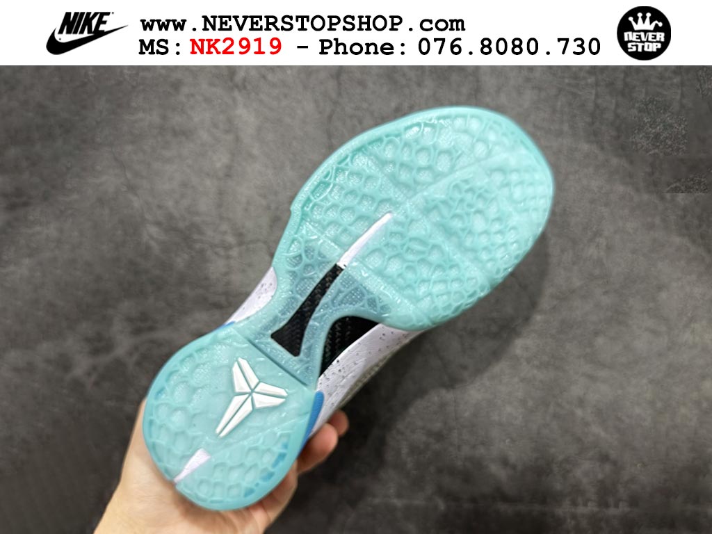 Giày bóng rổ cổ thấp Nike Kobe 6 Xám Xanh Da Trời sfake replica 1:1 like auth chính hãng giá rẻ tốt nhất tại NeverStopShop.com HCM