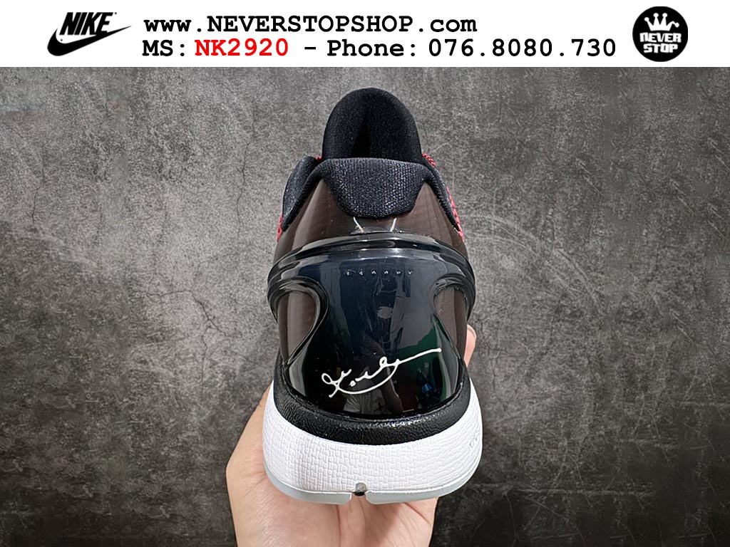 Giày bóng rổ cổ thấp Nike Kobe 6 Đỏ Đen sfake replica 1:1 like auth chính hãng giá rẻ tốt nhất tại NeverStopShop.com HCM
